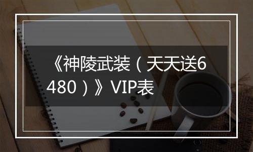 《神陵武装（天天送6480）》VIP表