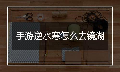手游逆水寒怎么去镜湖