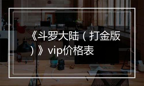 《斗罗大陆（打金版）》vip价格表